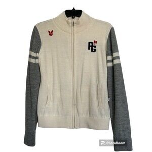 Genuine PEARLY GATES GOLF‎ Women's Knit Bunny Cashmere Zip-up Size 1
